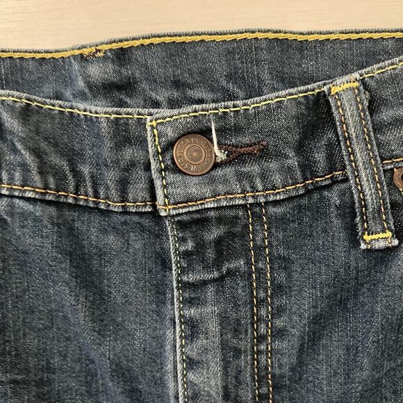 Levi's 501 Jeans Mens Size 36x30 Blue Original Straight Dark Wash Denim - Picture 4 of 11